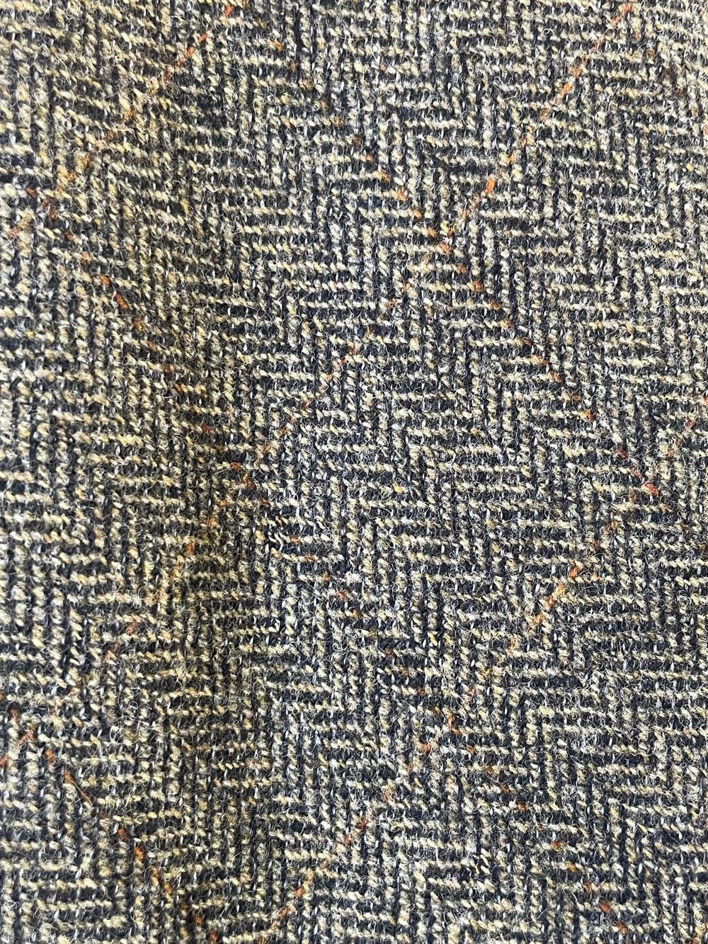 NWT Vintage Harold’s Brown Wool Herringbone Tweed Sheath Dress USA Size 6 - Picture 5 of 12